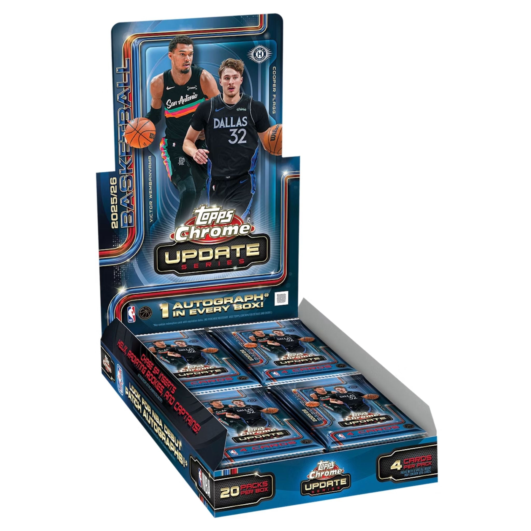 2025/26 Topps Chrome Update Basketball Hobby Box - Image 1