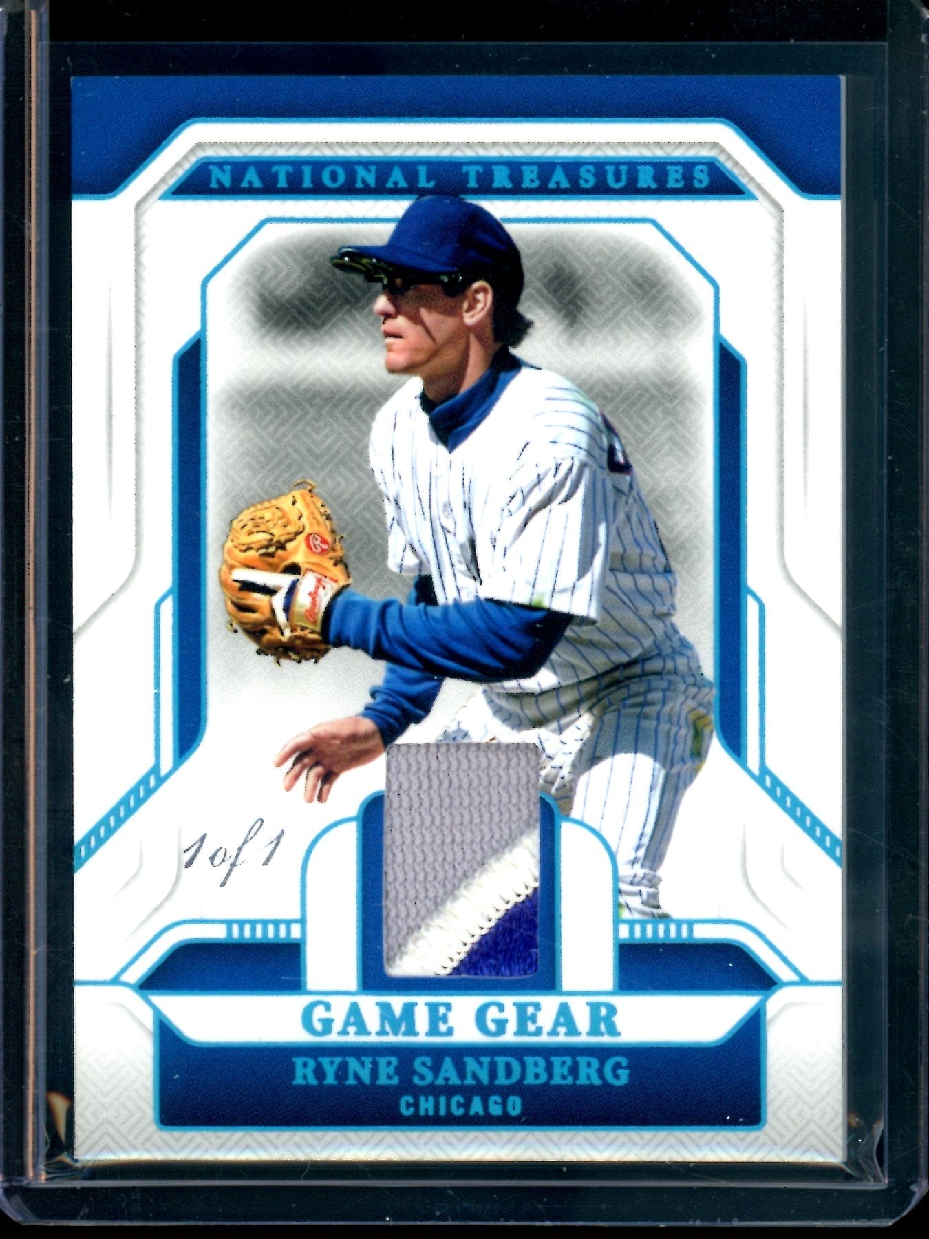 2025 Panini National Treasures Ryne Sandberg Game Gear Relic 1/1 Cubs - Image 1
