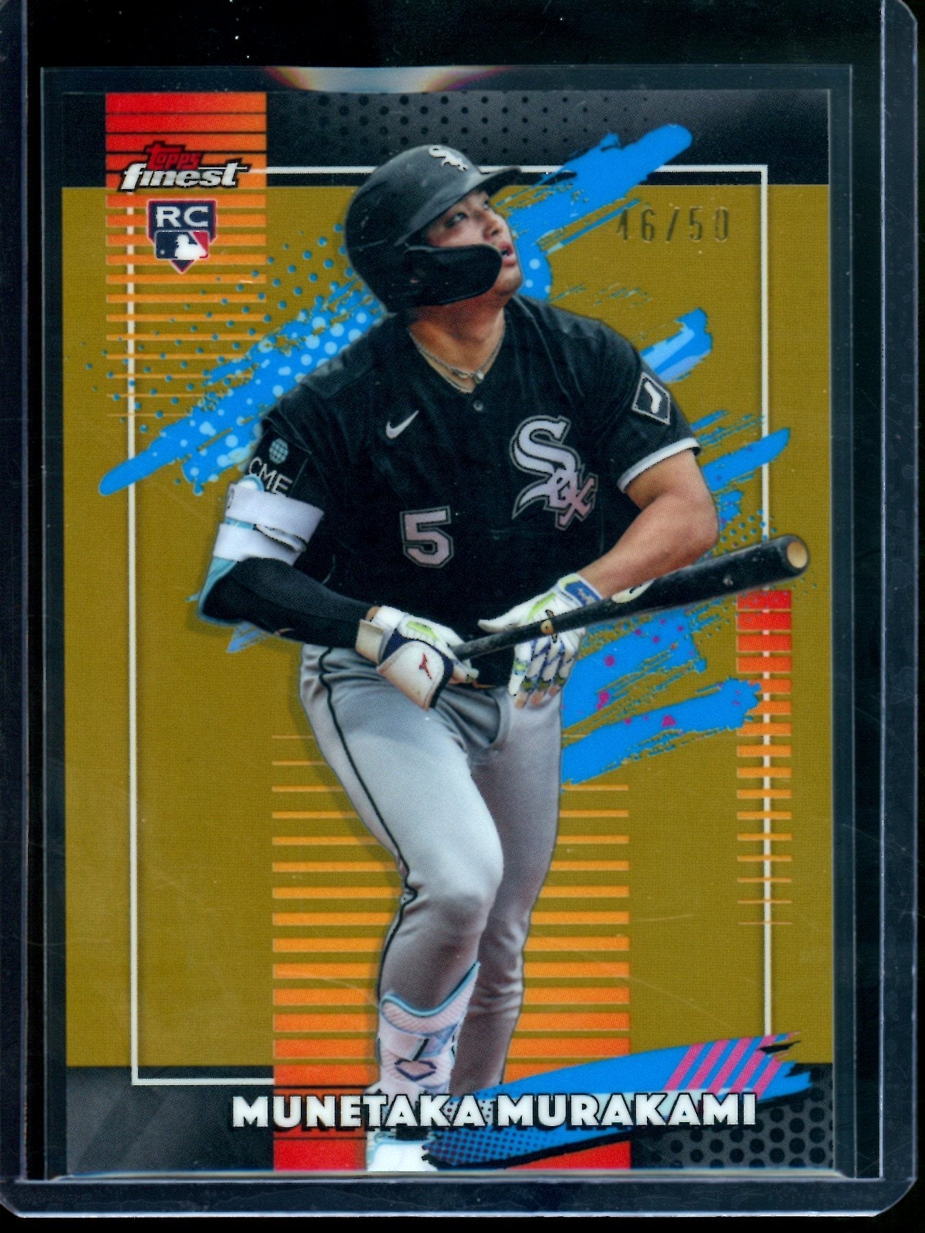 2026 Topps Finest Munetaka Murakami Rookie Gold Refractor /50 White Sox - Image 1