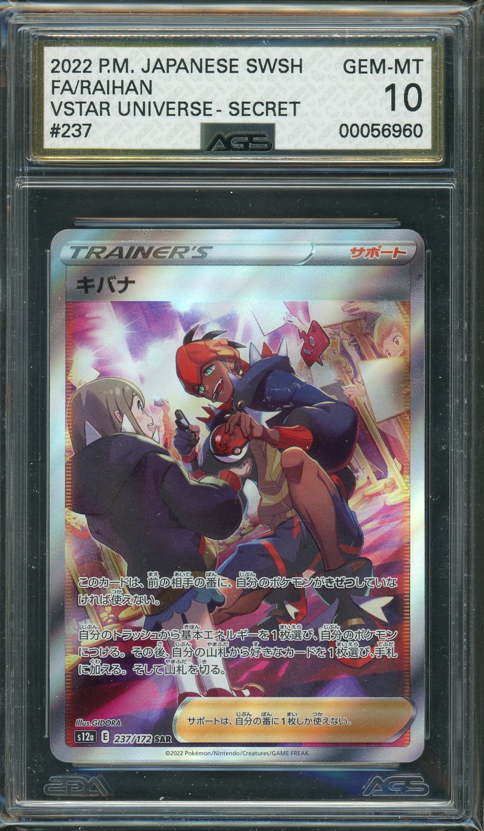 AGS (GEM-MT 10) Raihan #237 (Japanese) - VSTAR Universe (#00056960) - Image 1