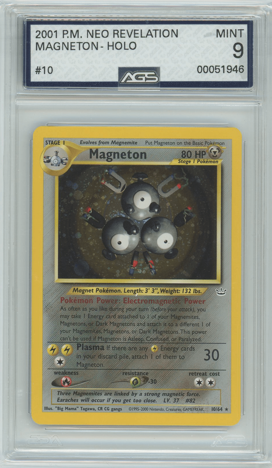 AGS (MINT 9) Magneton #10 - Neo Revelation (#00051946) - Image 1