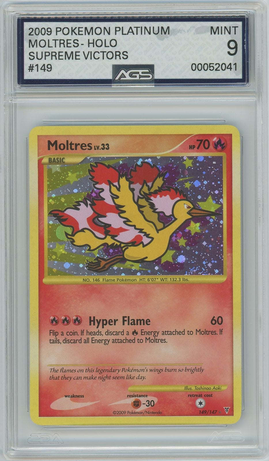 AGS (MINT 9) Moltres #149 - Platinum - Supreme Victors (#00052041) - Image 1