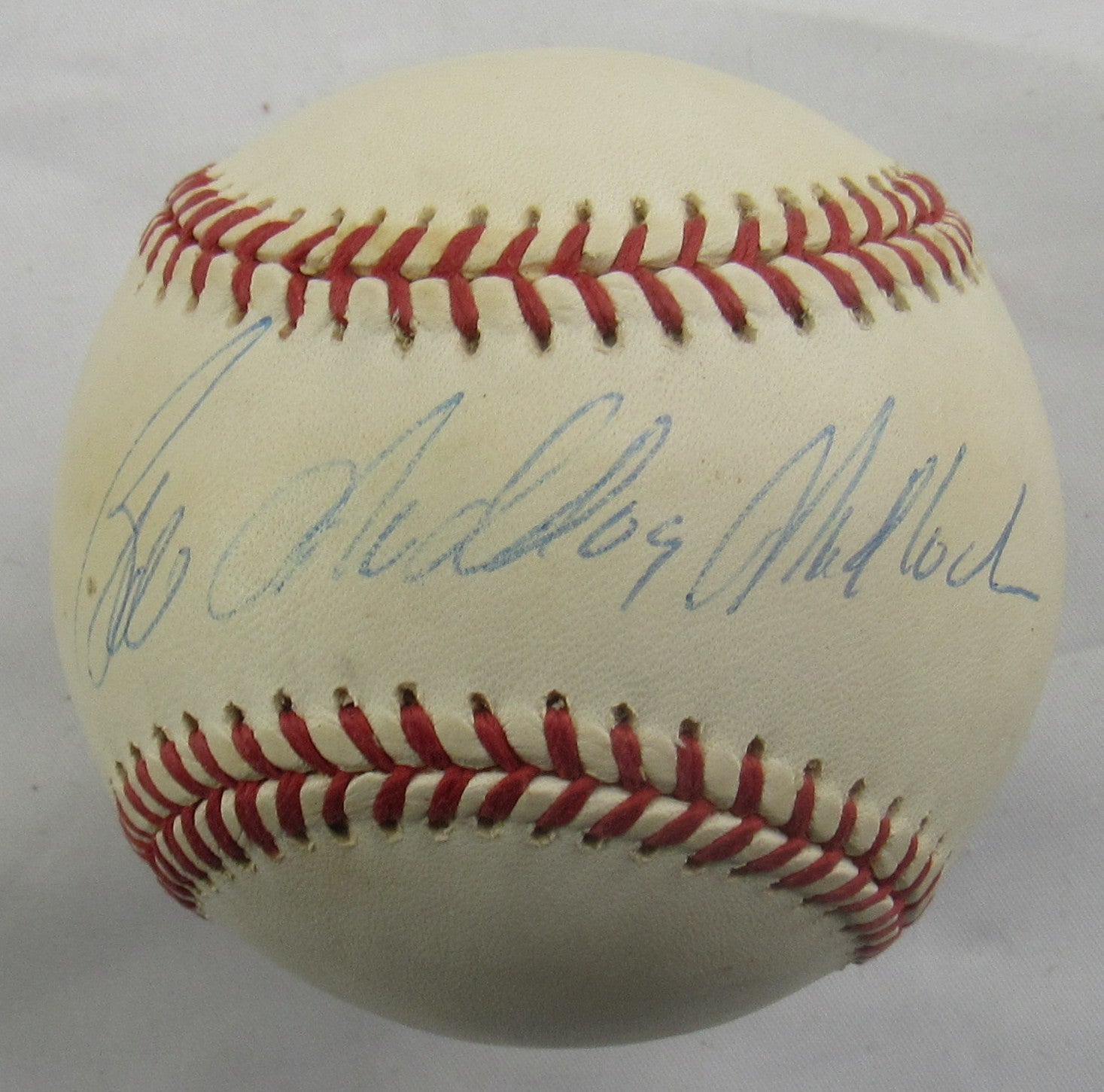 Bill Mad Dog Madlock Signed Auto Rawlings Baseball JSA CN60131 - Image 1