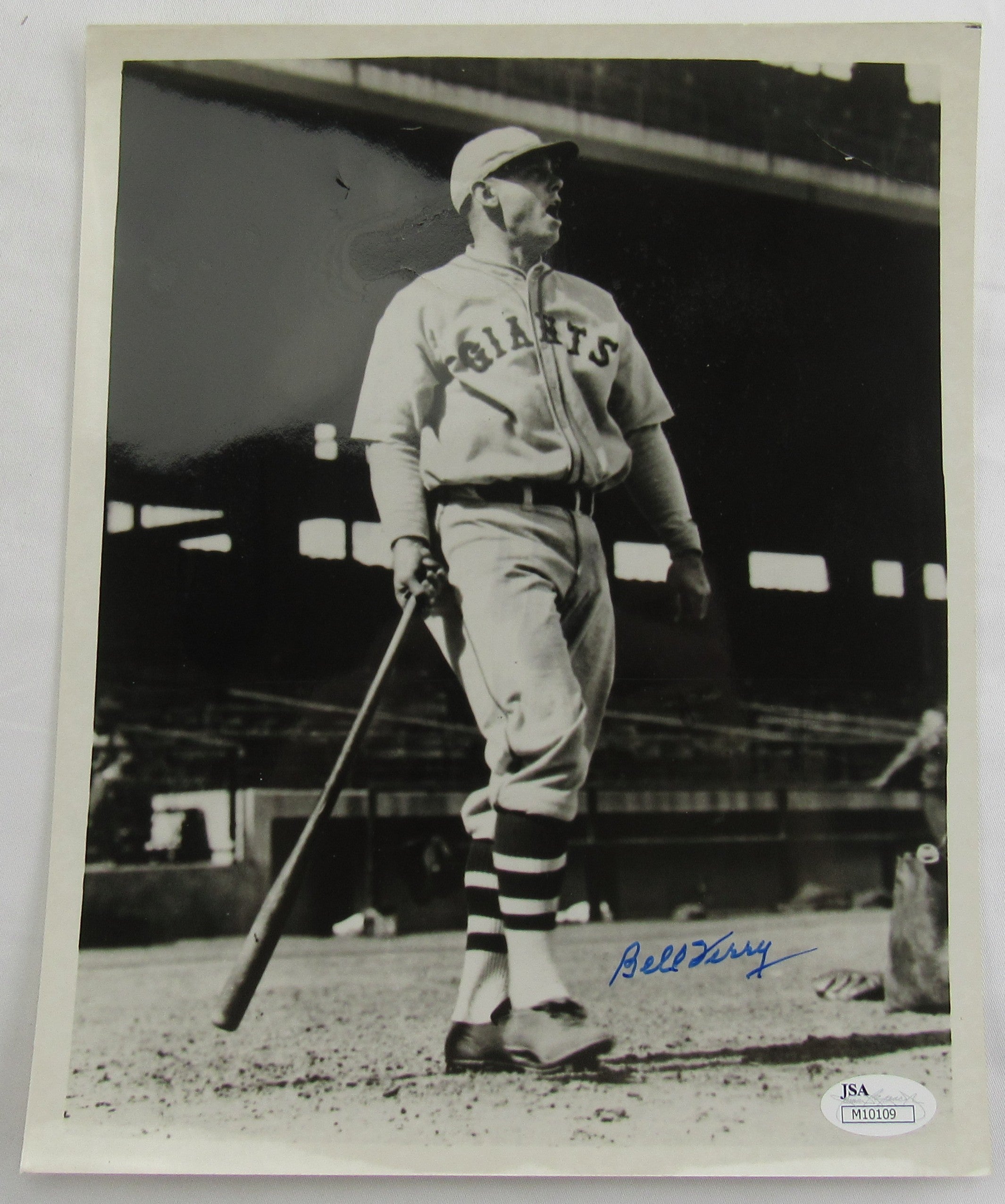 Bill Terry Signed Auto 8x10 Photo JSA M10109 - Image 1