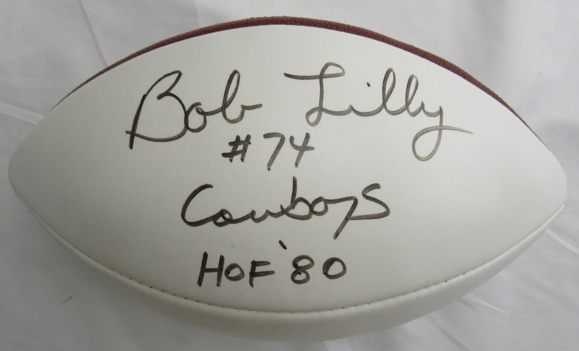 Bob Lilly Signed Auto Wilson Football JSA CM07434 - Image 1