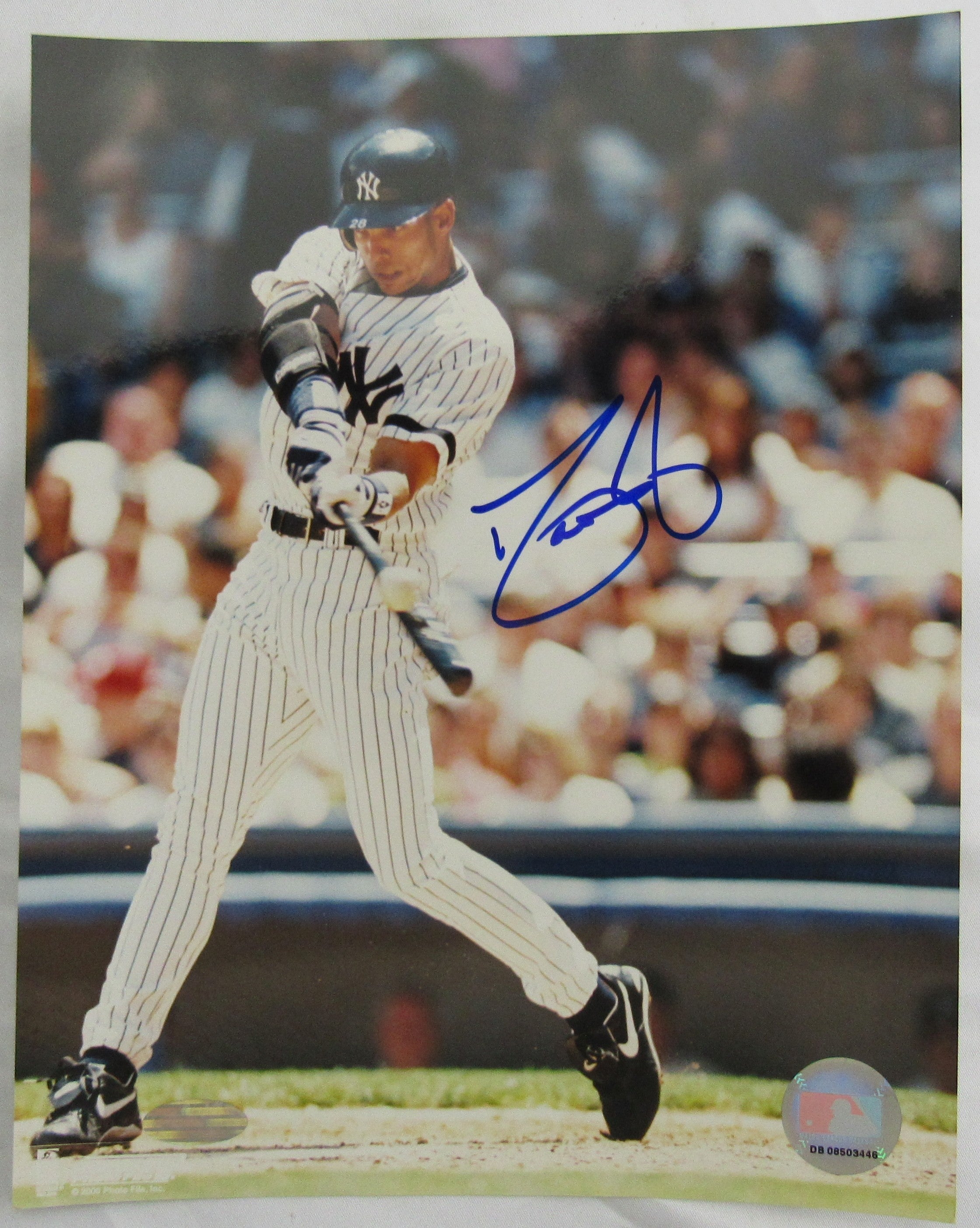 David Justice Signed Auto 8x10 Photo - Steiner Hologram - Image 1