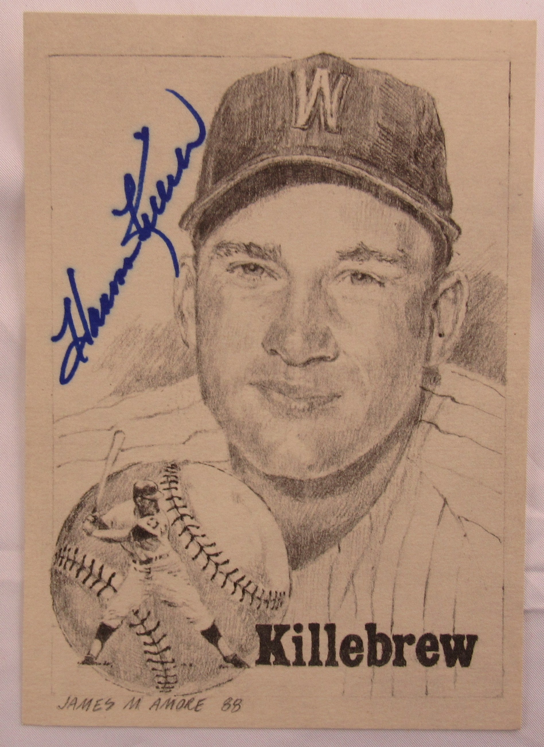 Harmon Killebrew Signed 5x7 Vintage Photo - Image 1