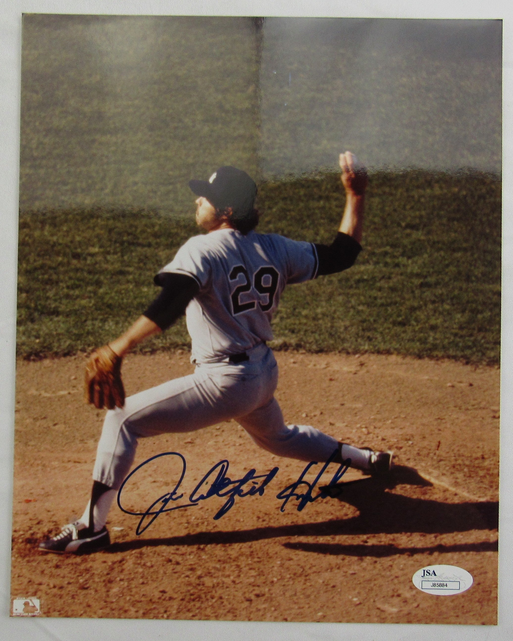 Jim Catfish Hunter Signed Auto 8x10 Photo JSA J85884 - Image 1