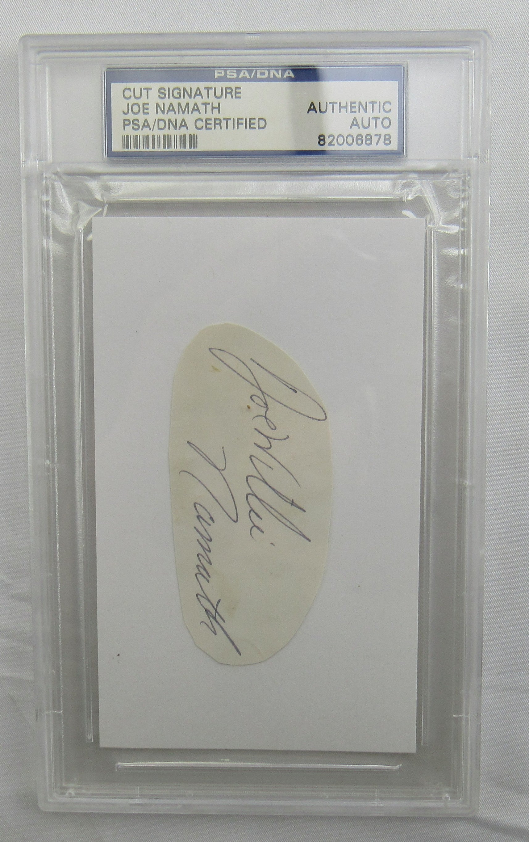 Joe Namath Cut Signed Auto PSA/DNA Encapsulated II - Image 1