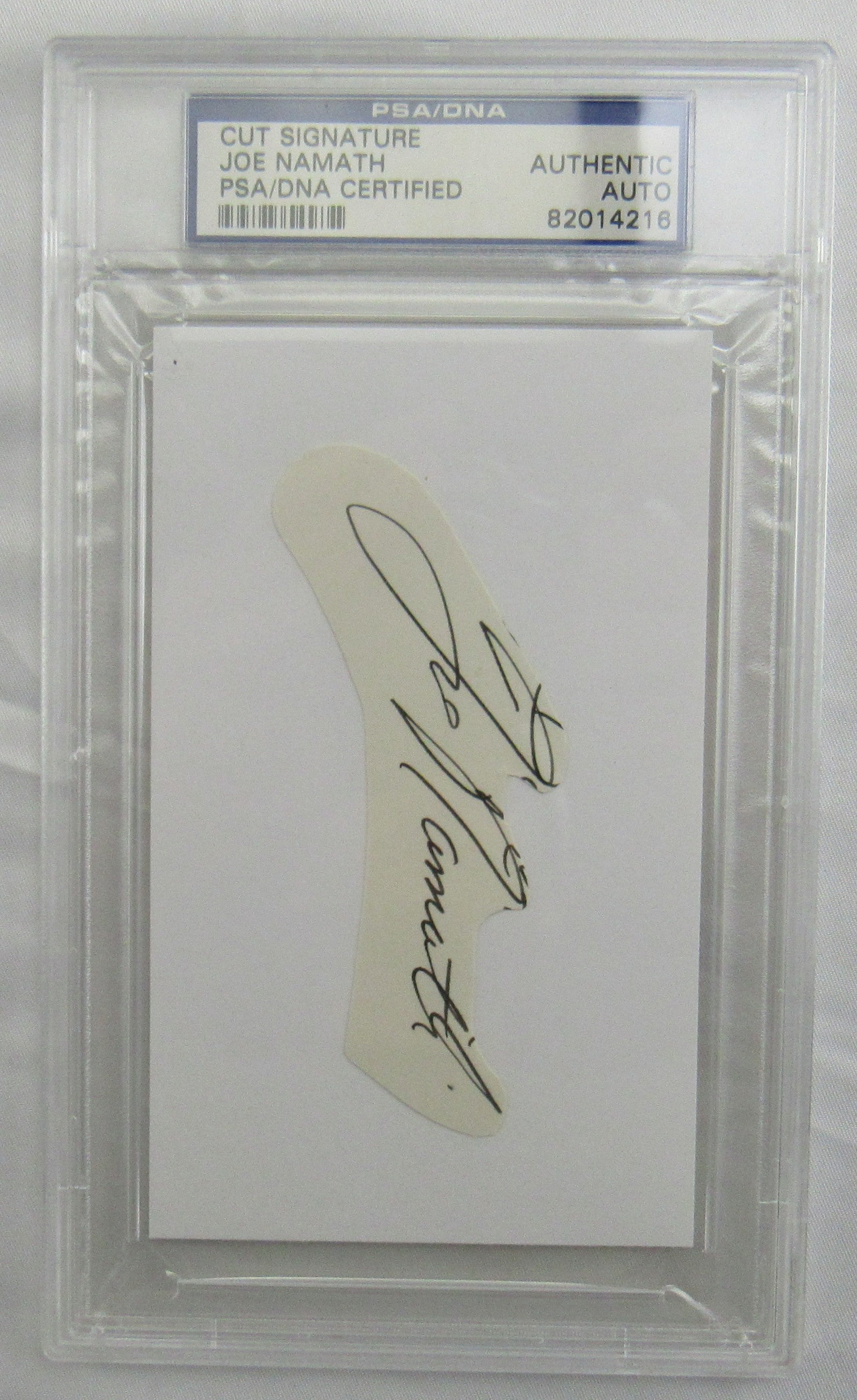 Joe Namath Cut Signed Auto PSA/DNA Encapsulated XIV - Image 1