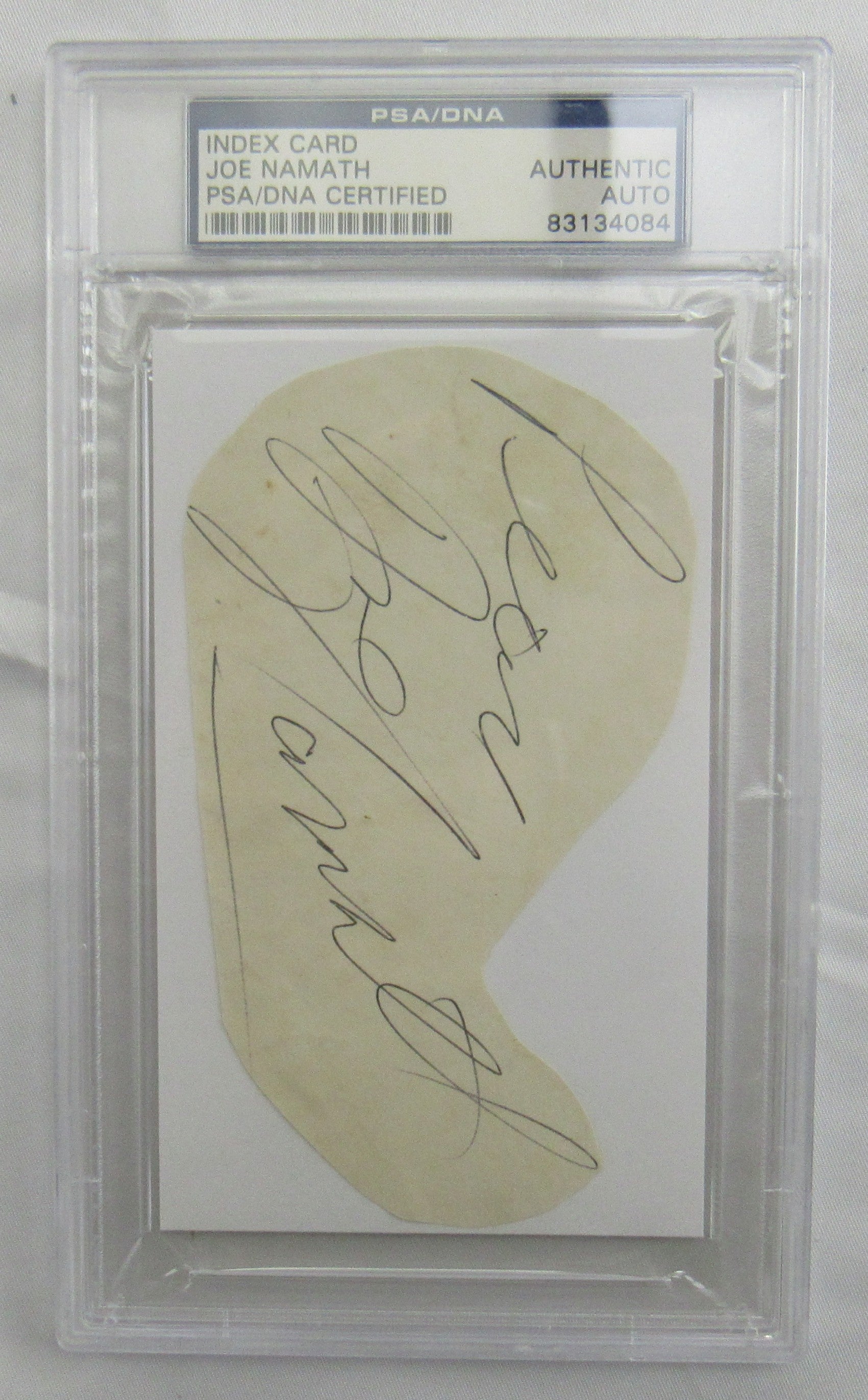 Joe Namath Cut Signed Auto PSA/DNA Encapsulated XVII - Image 1