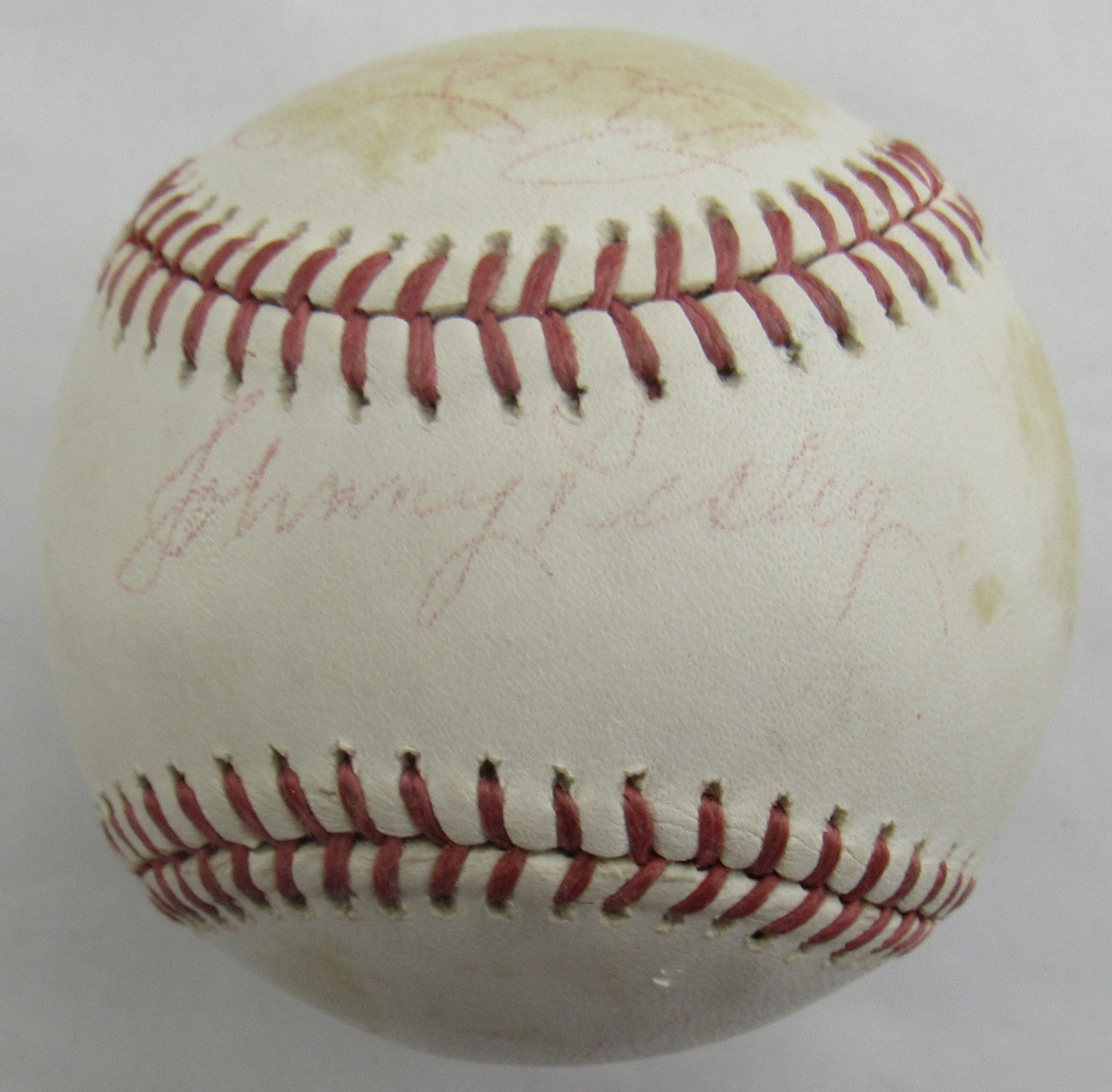 Johnny Pesky, Bobby Doerr, Frank Malzone Multi Signed Auto Baseball B171 - Image 1