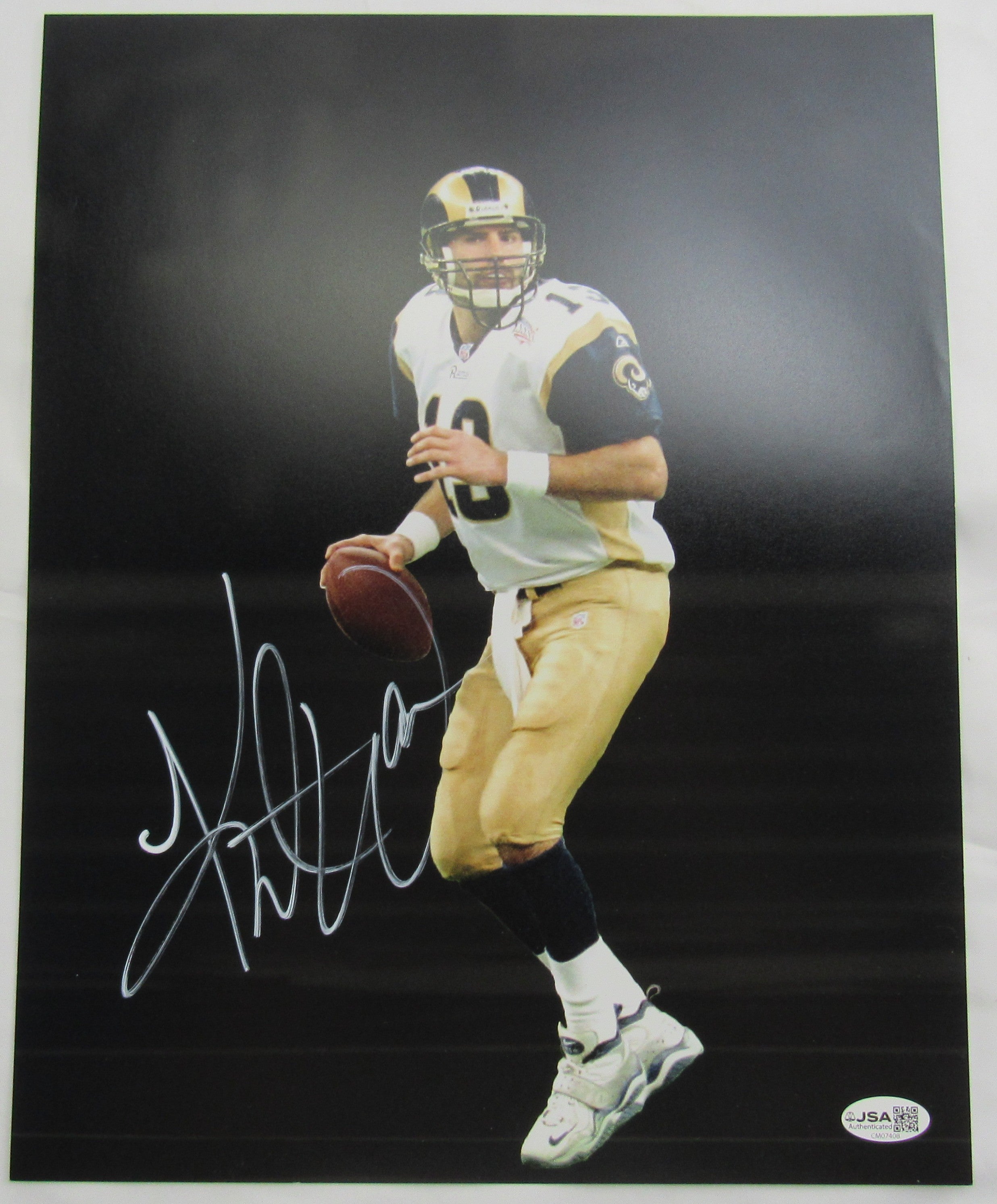 Kurt Warner Signed Auto 11x14 Photo JSA CM07408 - Image 1