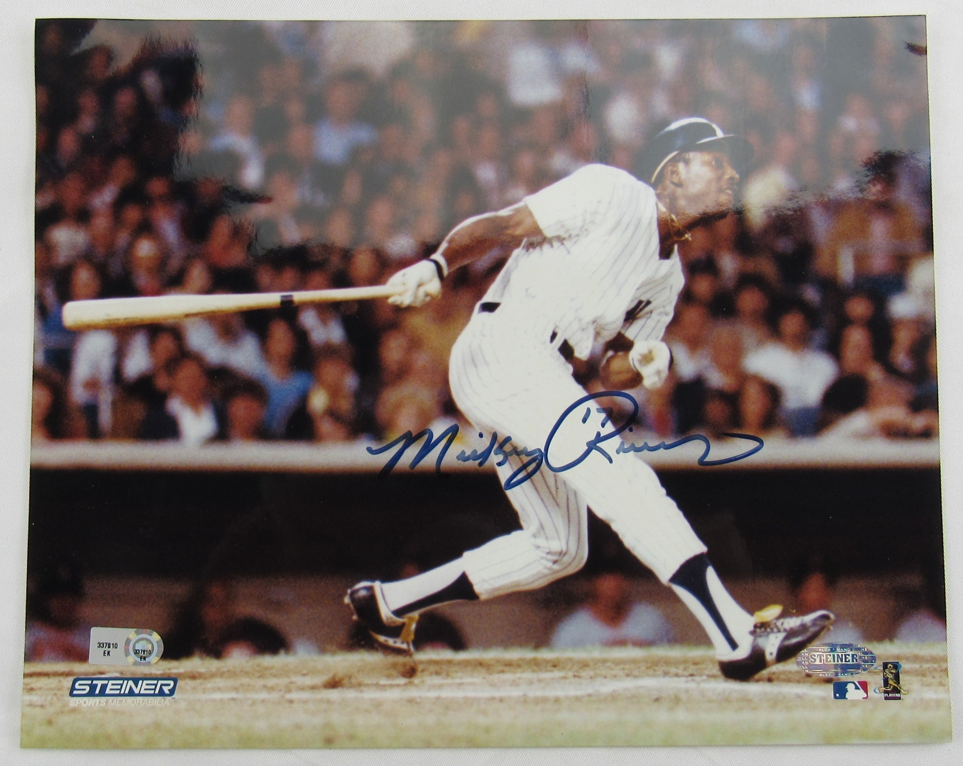Mickey Rivers Signed Auto 8x10 Photo Steiner MLB Holo - Image 1