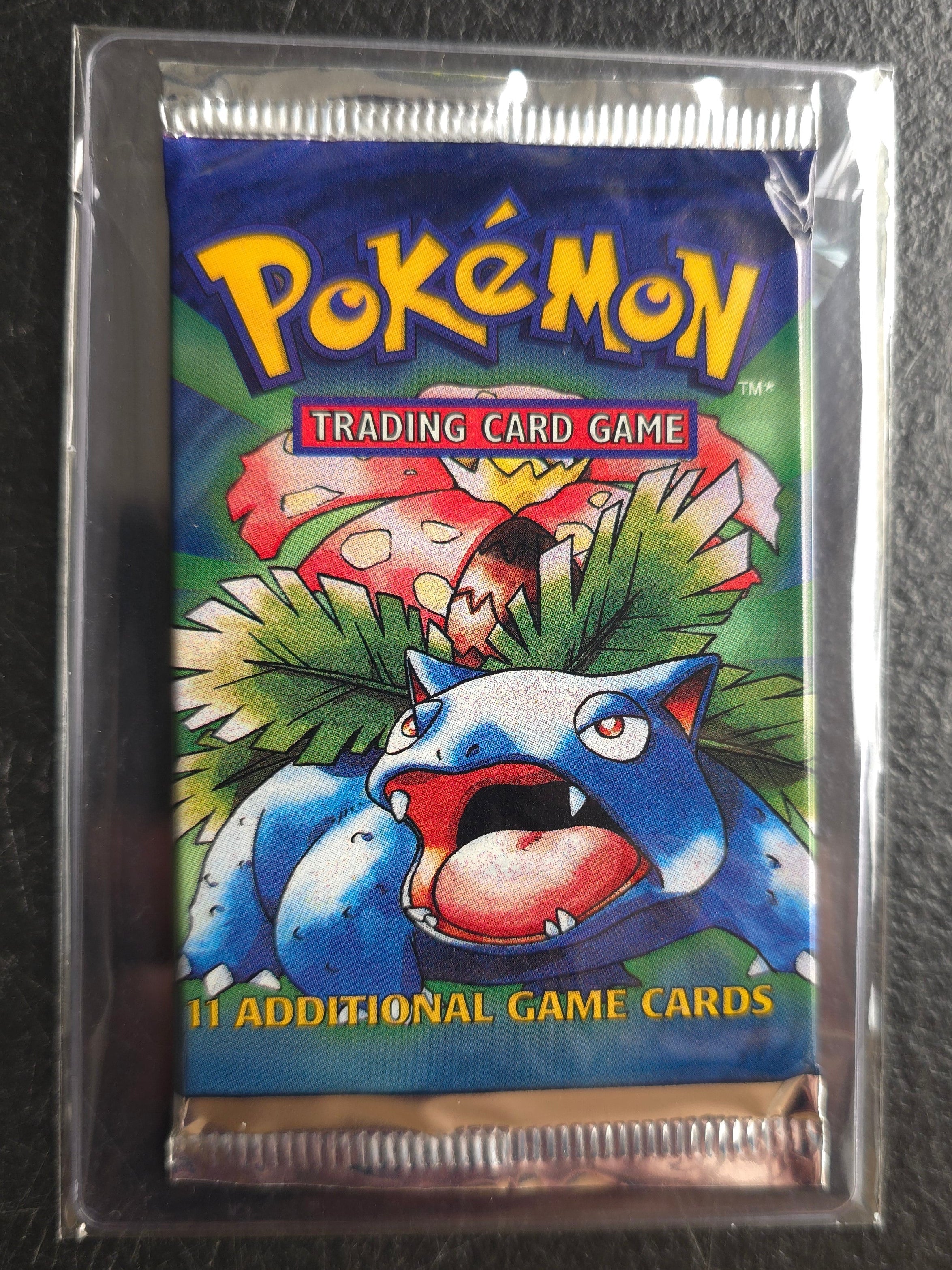 Pokémon Base Set Booster Pack - Unlimited Edition (1999) - Short Crimp - Venusaur - Image 1