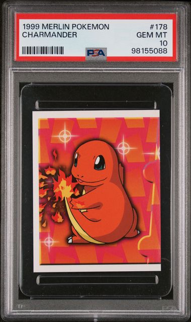 PSA (Gem MT 10) Charmander #178 - Merlin Pokemon (#98155088) - Image 1