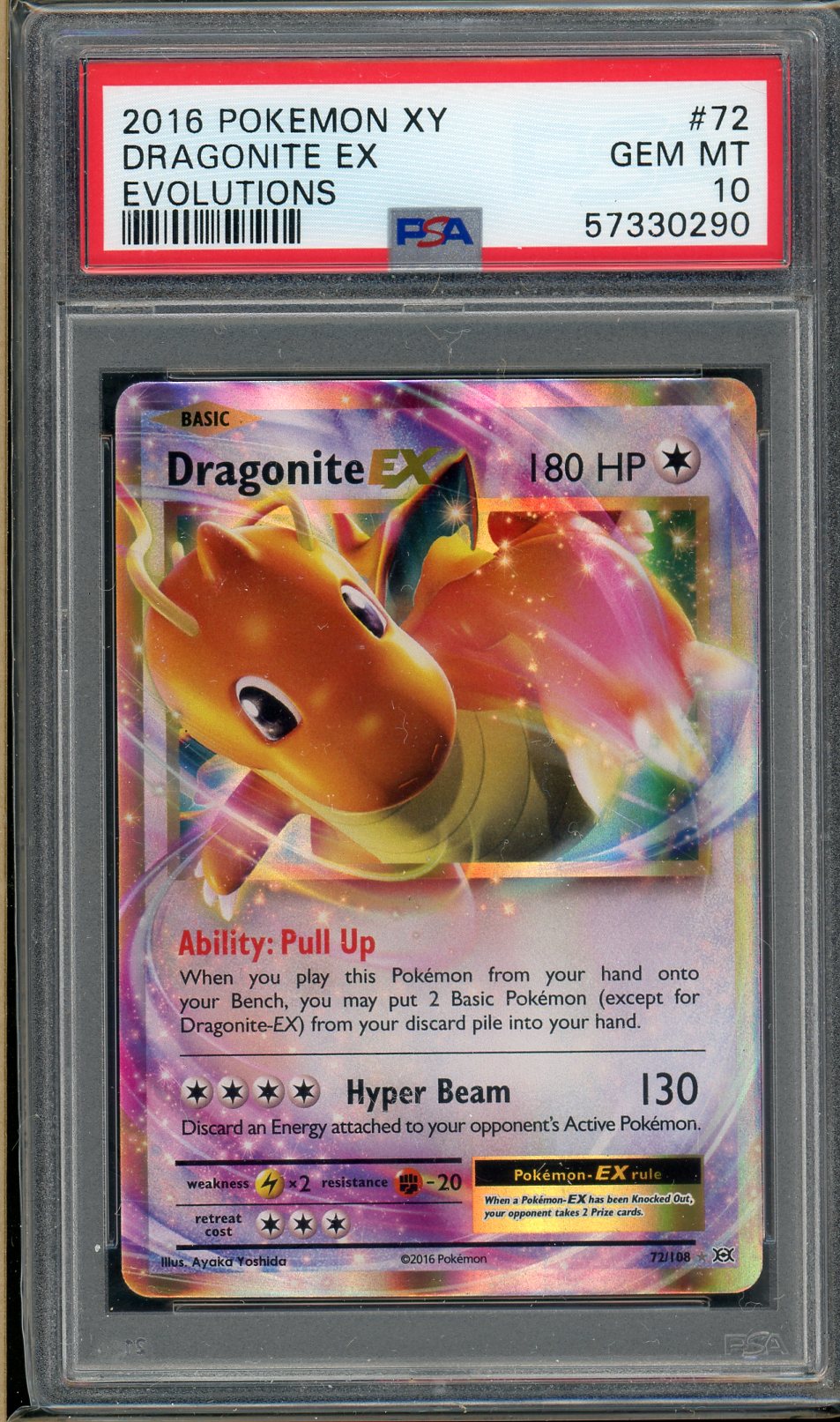 PSA (Gem MT 10) Dragonite Ex #72 - Pokemon Xy Evolutions (#57330290) - Image 1