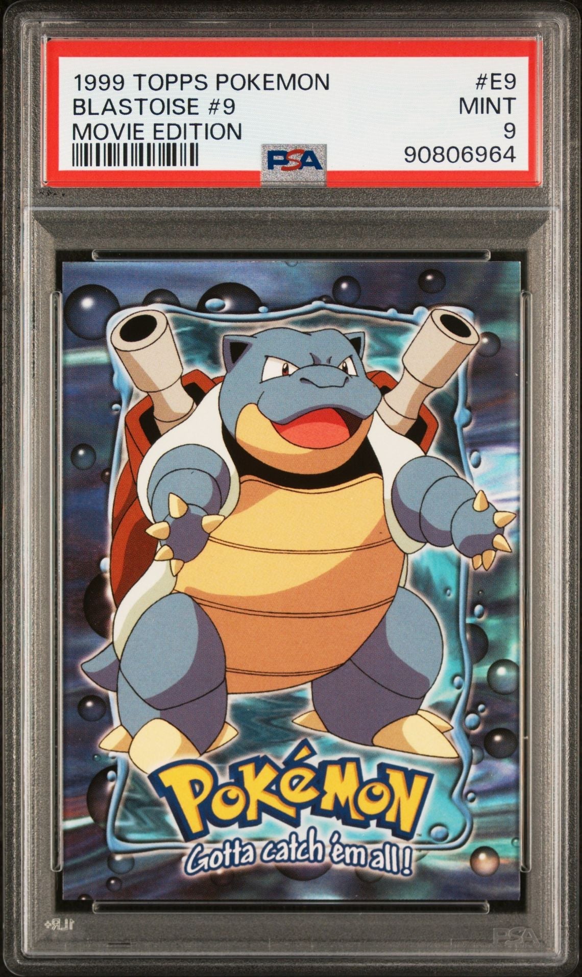 PSA (MINT 9) Blastoise #9 #E9 - Topps Pokémon The Movie Edition (#90806964) - Image 1