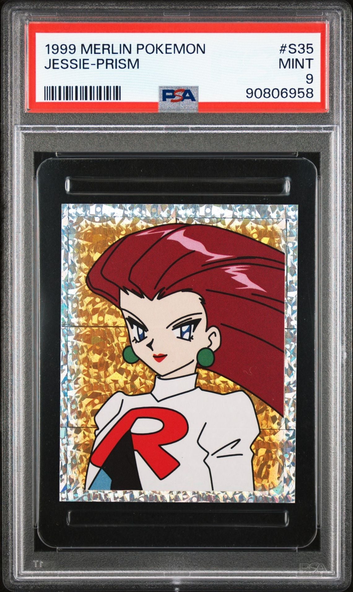 PSA (MINT 9) Jessie - Prism #S35 - Merlin Pokémon (#90806958) - Image 1