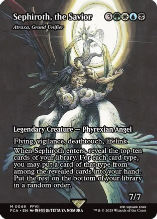Sephiroth, the Savior - Atraxa, Grand Unifier (Showcase) (FCA-049) - FINAL FANTASY: Through the Ages Foil - Image 1