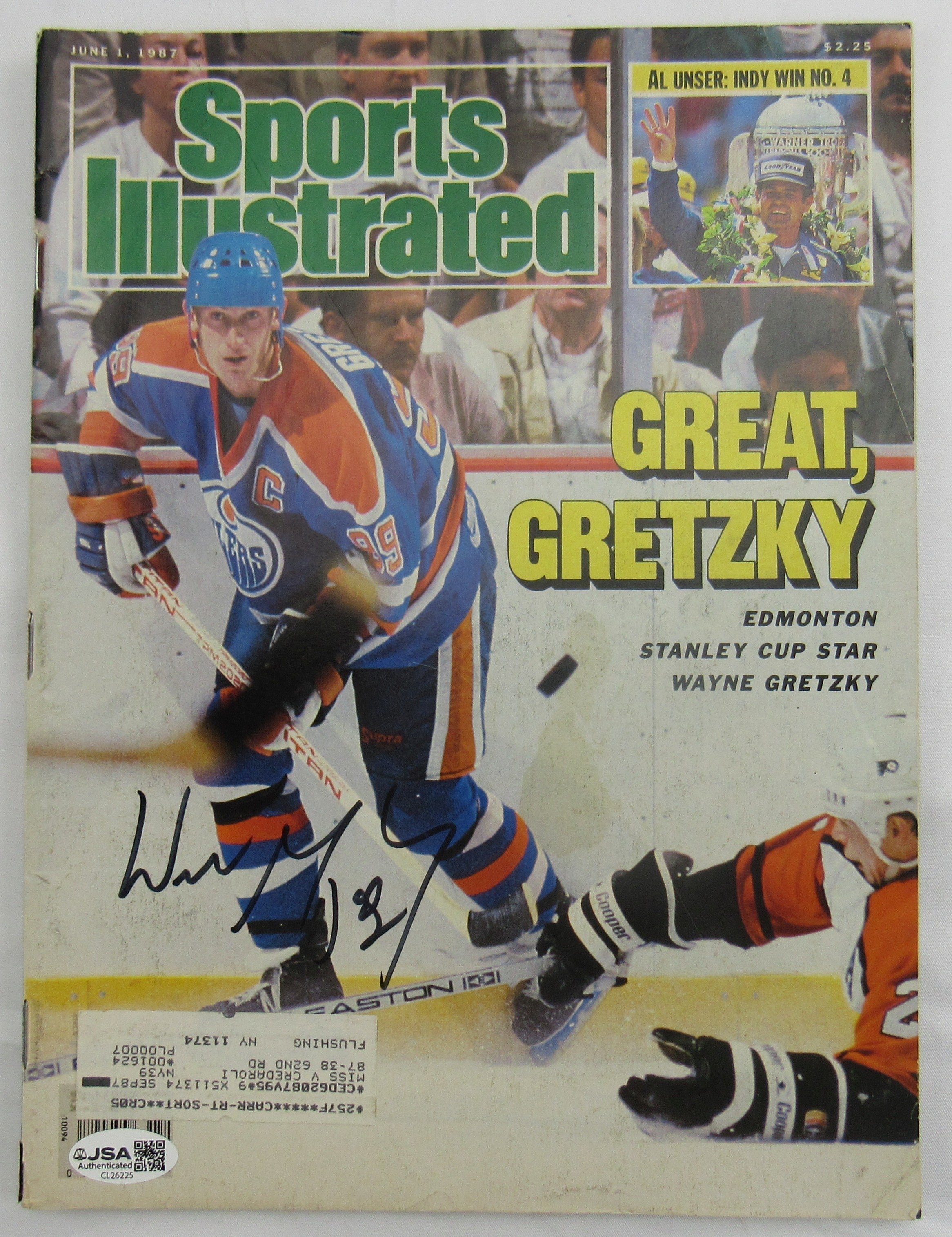 Wayne Gretzky Signed Sports illustrated Magazine JSA CL26225 - Image 1