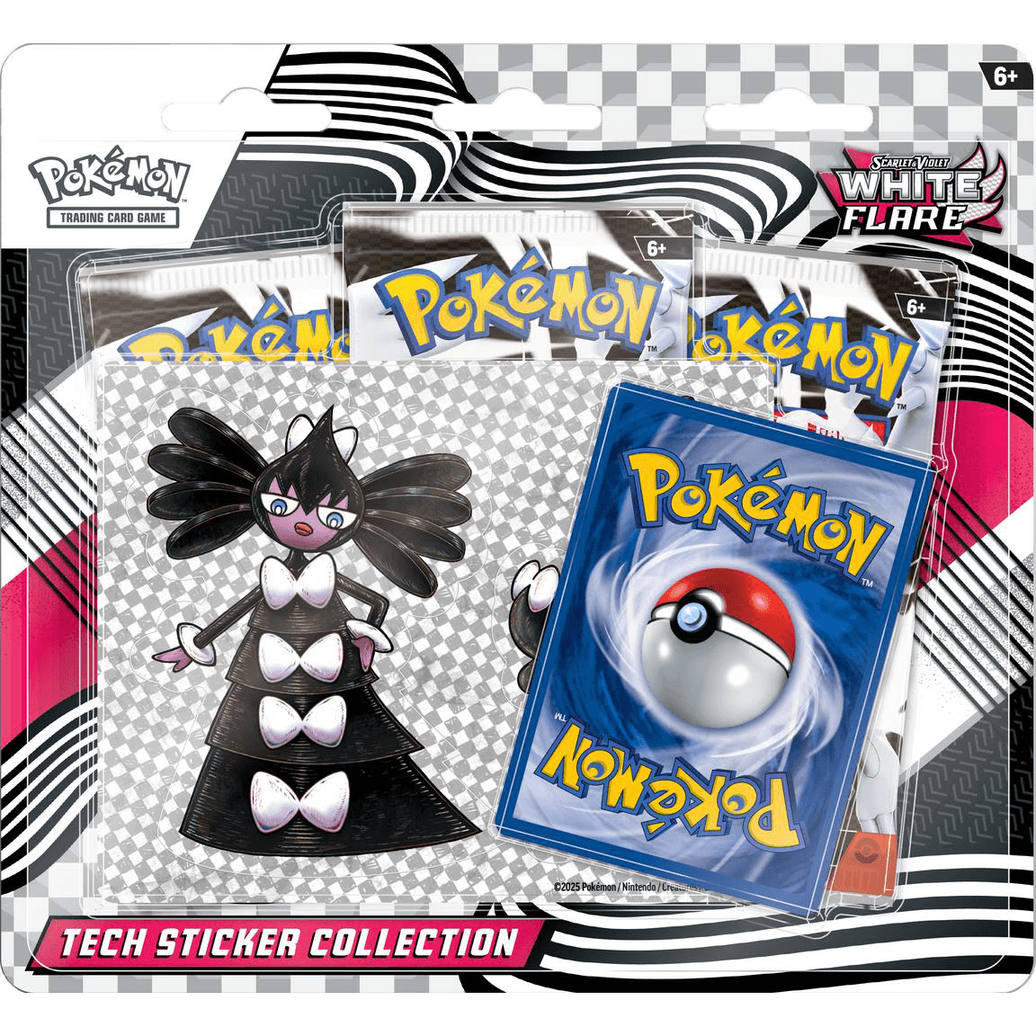 White Flare Tech Sticker Collection 3-Pack Blister (Black Bolt & White Flare) - Image 1